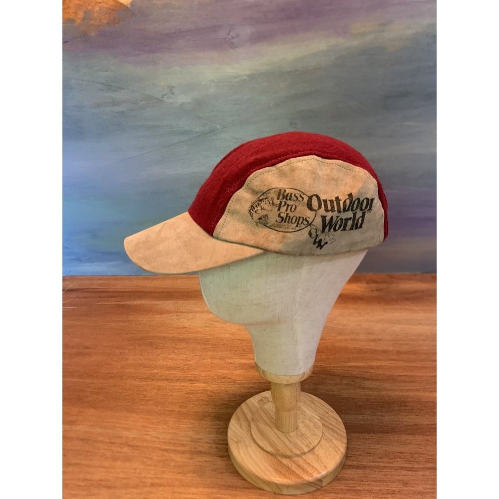 🔥 80s Vintage Bass Pro Shops Hat VERY RARE Made in USA Three Panel Cap